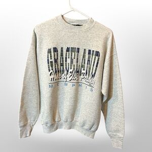 Elvis Presley Graceland Vintage Sweatshirt 🖤✨ 🎸 🎶